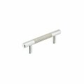 Patioplus 6 in. Carbon Fiber Black Bar Pull, Satin Nickel PA3240298